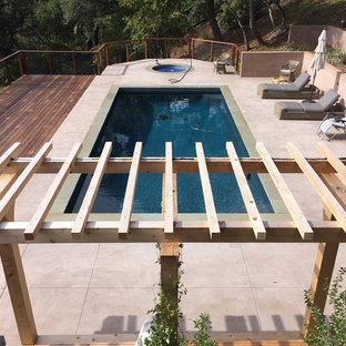 building a pool on a hillside