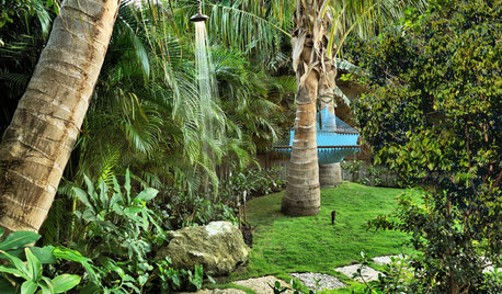 Tropical Downpour: Outdoor Showers for Lovers of Nature