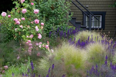 Design ideas for a contemporary full sun front yard landscaping in Vancouver.