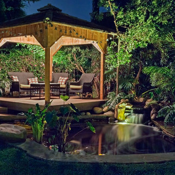 Koi Pond and Tropical Gazebo - Encinitas