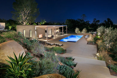 Inspiration for a mid-sized contemporary landscaping in San Diego.