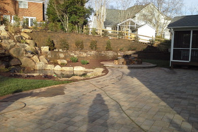 This is an example of a concrete paver landscaping in Charlotte.