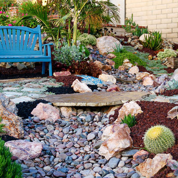 Lake Forest HOA Home Front Yard Remodel with Drought Tolerant Succulent Garden