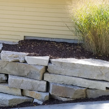 Lake Home Outcropping and Steps