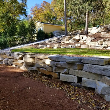 Lake Home Outcropping and Steps