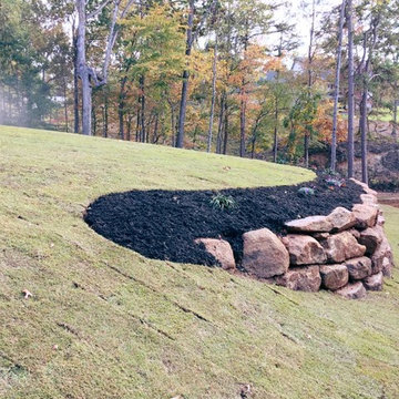 Lake Keowee Boulder Wall