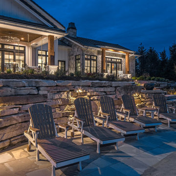 Lake Lounge Seating Lighting | Lake House Outdoor Lighting Design