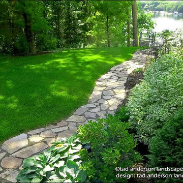 Lake Minnetonka Landscape For Living - Flagstone Walk. Minnesota Landscape.