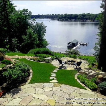 Lake Minnetonka Landscape For Living - Lakeside Overlook. Minnesota Patio Design