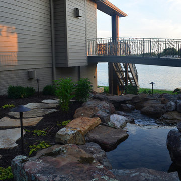 Lakeside Entertainment Space, Water Feature, and Catwalk