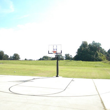 Lance D's Pro Dunk Silver Basketball System on a 60x30 in Campbell, MO