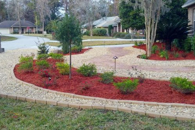 Design ideas for a large traditional full sun garden path in Jacksonville.