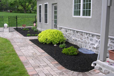 This is an example of a traditional landscaping in Boston.