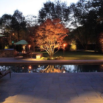 Landscape & Lighting to Highlight Pool & Patio Features!- Dedham, MA