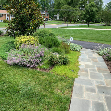 Landscaping and flagstone in Vienna, Virginia