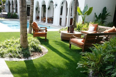 This is an example of a transitional landscaping in San Diego.