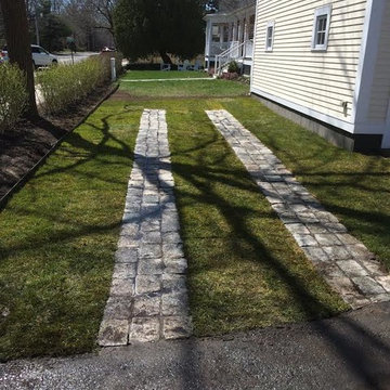Landscaping with Ribbon Driveway
