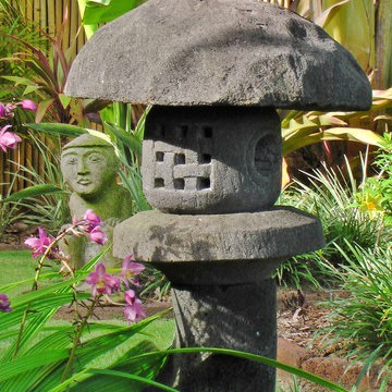 Lantern in Bali garden