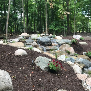 Large Pondless Water Feature Installation Grand Rapids, MI