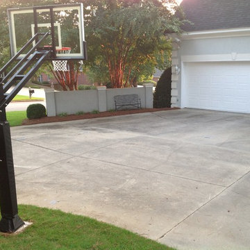 Larry C's Pro Dunk Gold Basketball System on a 45x35 in Evans, GA