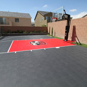 Las Vegas Backyard Basketball Court by Vegas Game Courts