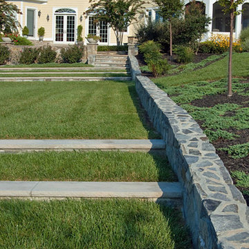 lawn stepsA Residence in Clarksville, MD.