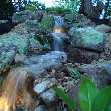 LED lighting for ponds and waterfalls