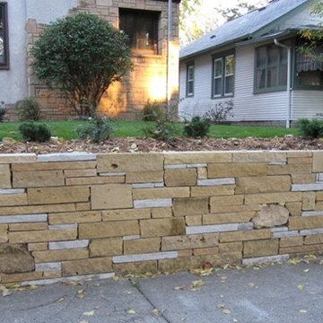 Limestone Retaining Wall