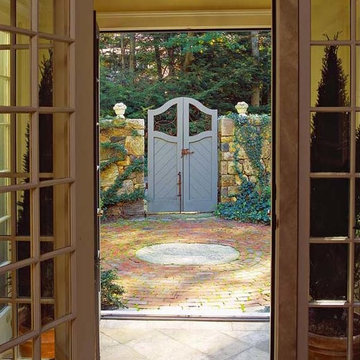 Lined-Up Front Door and Entry Gate