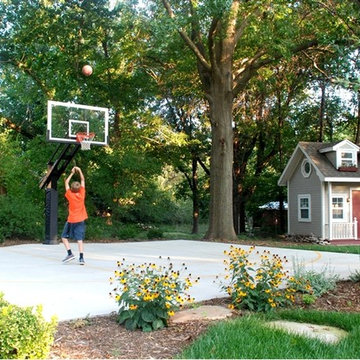 Lisa K's Pro Dunk Diamond Basketball System on a 30x30 in Arkansas City, KS
