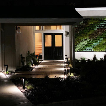 Living Wall & Landscape Remodel - Mid-Century Modern Home, Sausalito, CA