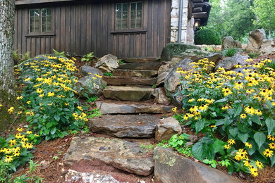Inspiration for a rustic landscaping in Other.