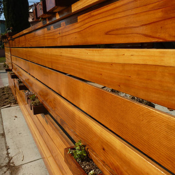 Long Beach Succulent Fence
