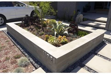 Modern garden in Orange County.