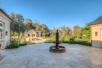 Mediterranean garden in Orange County.