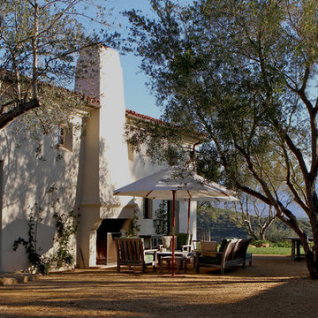 Low Maintenance Mediterranean Landscape and Courtyard