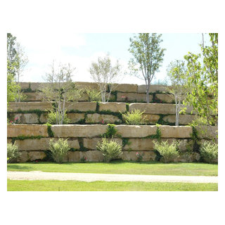 Lueders Landscape - quarry block - Rustic - Landscape - Dallas - by ...