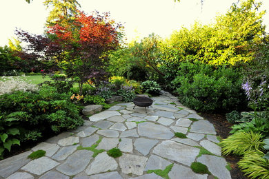 Design ideas for a contemporary landscaping in Portland.