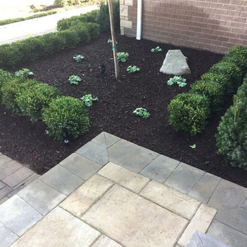 Macomb Township Grand Entrance with Landscape, Hardscape, and Lighting