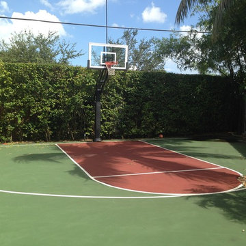Maria S's Pro Dunk Gold Basketball System on a 36x50 in Miami, FL