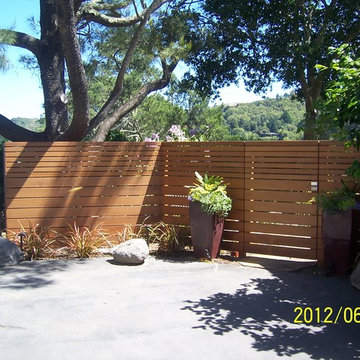 Marin County Contemporary Fence and Gate