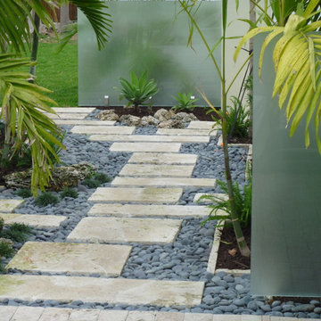 Miami Tropical Landscape walkway