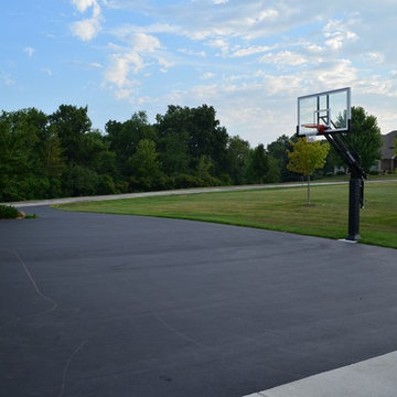 Michael F's Pro Dunk Platinum Basketball System on a 40x32 in Fond du Lac, WI