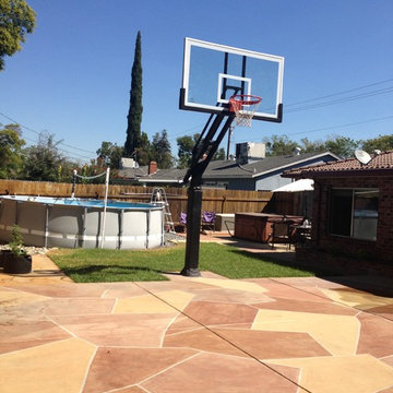 Michael L's Pro Dunk Platinum Basketball System on a 27x27 in Sacramento, CA