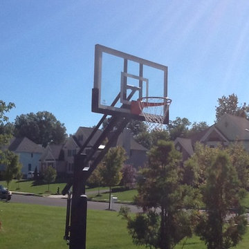 Michael S's Pro Dunk Gold Basketball System on a 28x24 in Mt Laurel, NJ