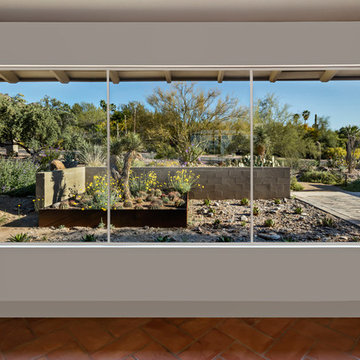 Mid-Century Ranch | Front View through Window