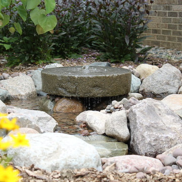 Mill Stone Water Feature in Ann Arbor, MI