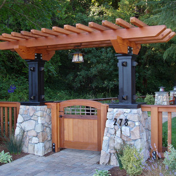 Mill Valley Craftsman entry arbor