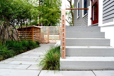 Design ideas for a contemporary garden in Boston.