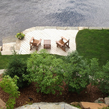 Mississauga Lake, deck by the waters edge